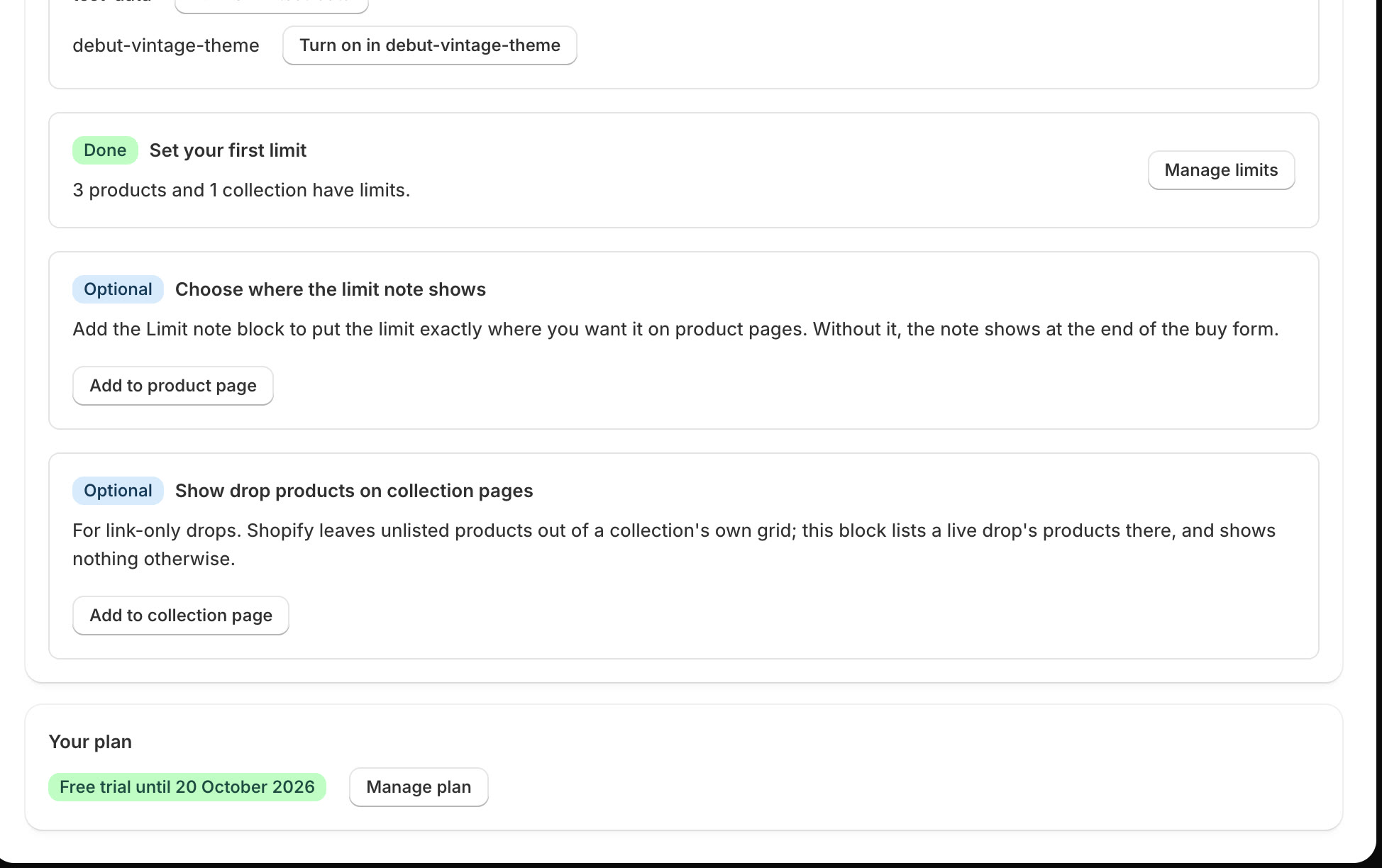 Click Add to collection page