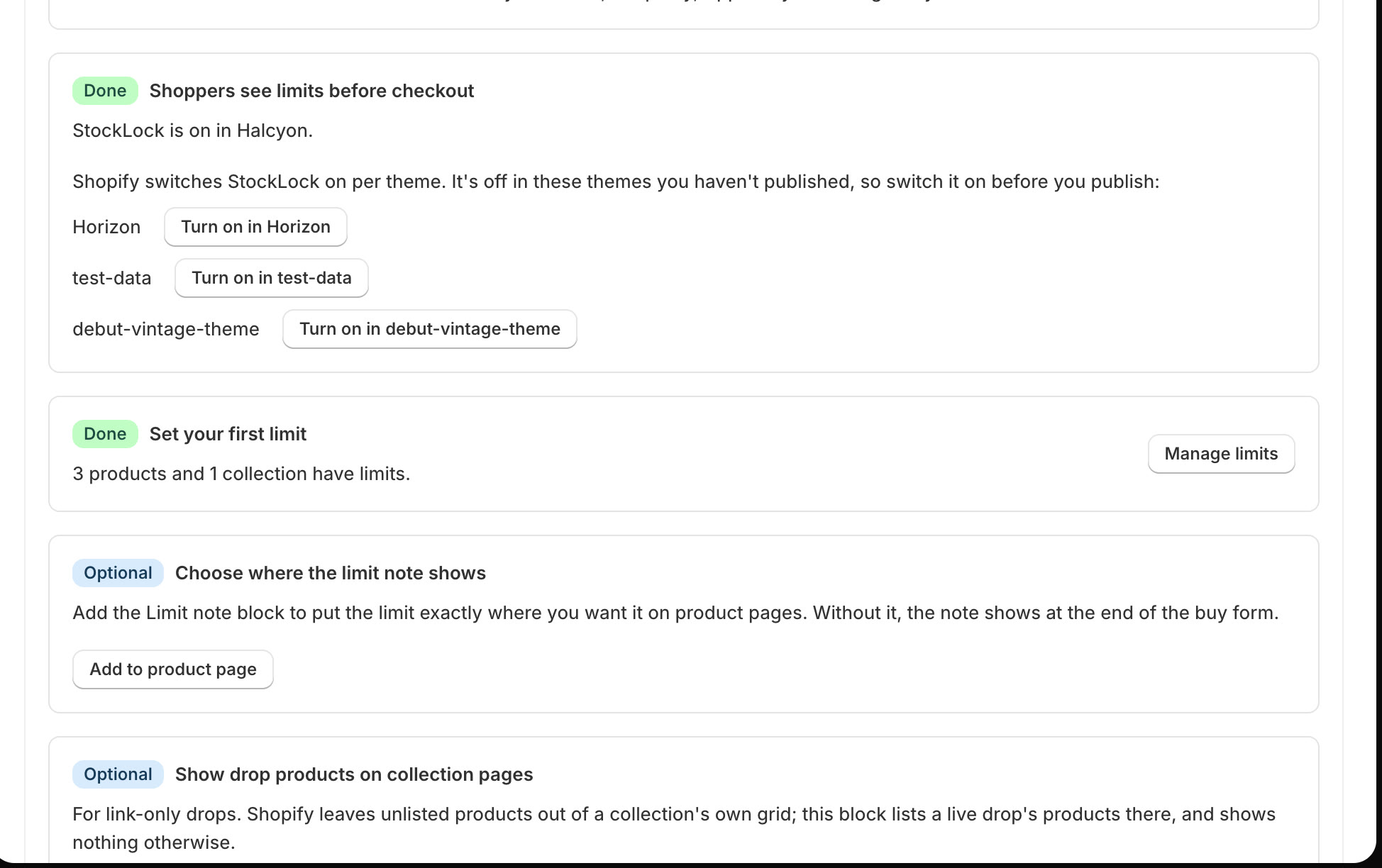 Click Add to product page
